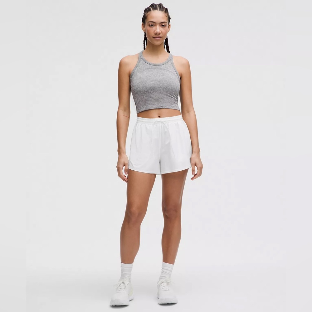Lululemon Pace Rival High-Rise Short 3" Color White Size 6 - Picture 2 of 6